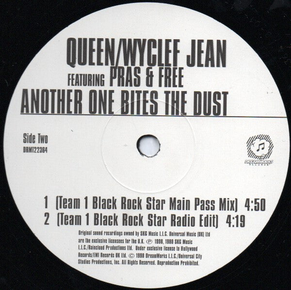Queen / Wyclef Jean Featuring Pras* & Free (2) : Another One Bites The Dust (12", Single)