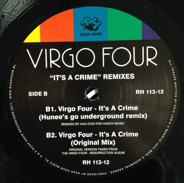Virgo Four : It's A Crime Remixes (12")