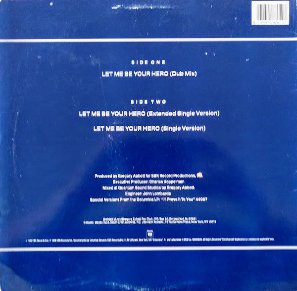 Gregory Abbott : Let Me Be Your Hero (12")