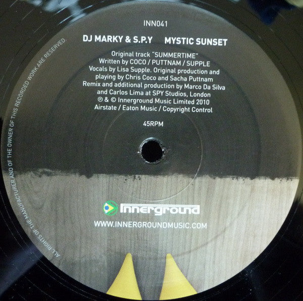 DJ Marky & S.P.Y. : Yellow Shoes / Mystic Sunset (12")