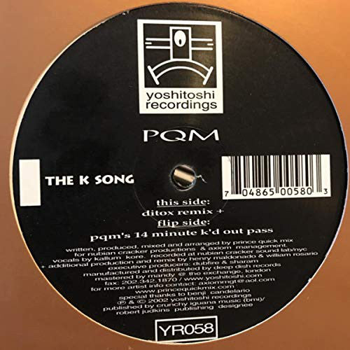 PQM* : The K Song (2x12")