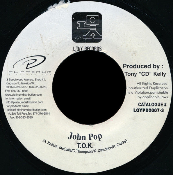 T.O.K. : John Pop (7")