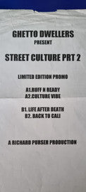 Ghetto Dwellers : Street Culture Prt 2 (12", Ltd, Promo, W/Lbl)