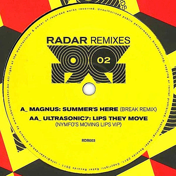 Magnus / Ultrasonic7* : Radar Remixes 02 (12")