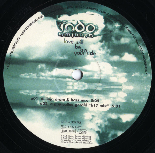 Indo Aminata : Love Will Be On Your Side (12")
