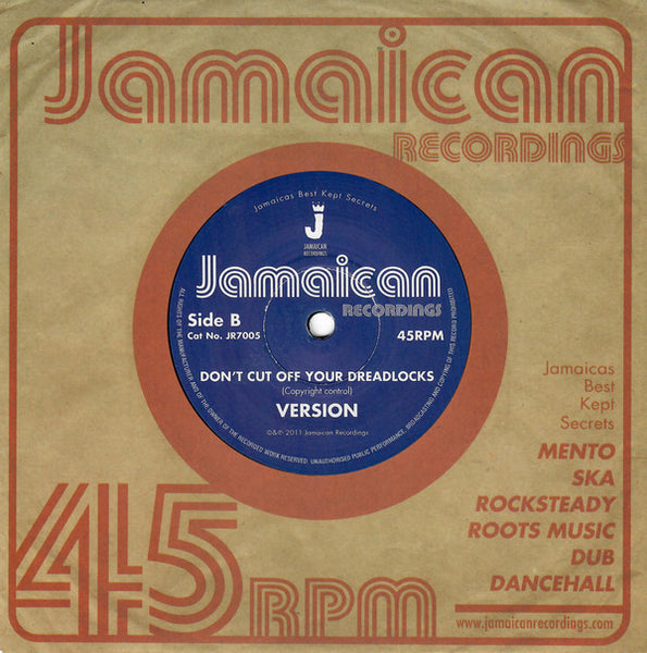 Linval Thompson : Don't Cut Off Your Dreadlocks (7", RE)