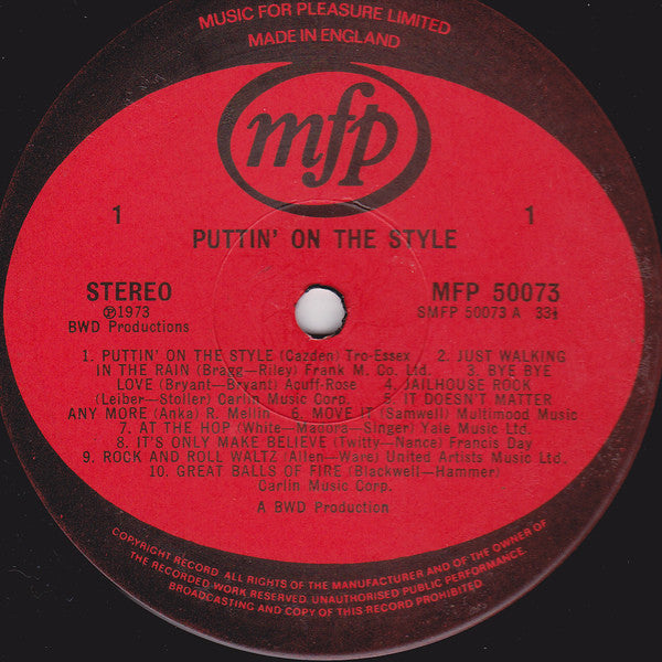 Unknown Artist : Puttin' On The Style  (LP, Comp)