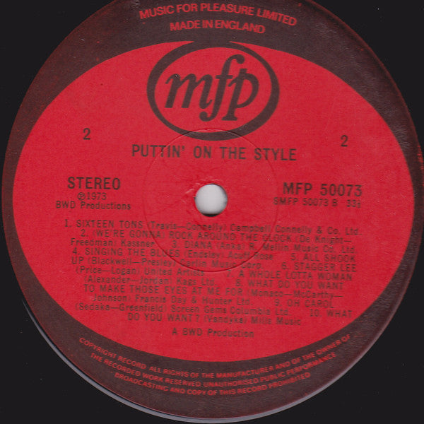 Unknown Artist : Puttin' On The Style  (LP, Comp)