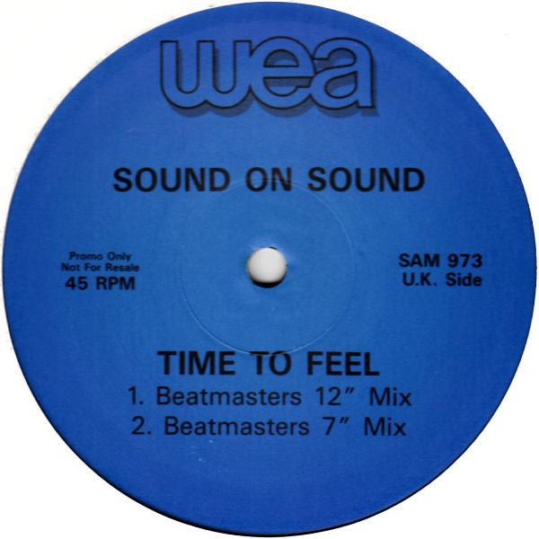 Sound On Sound : Time To Feel (12", Promo)