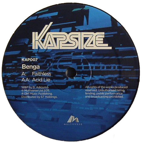 Benga : Faithless / Acid Lie (12")
