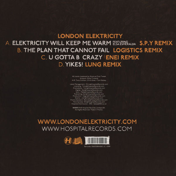 London Elektricity : Yikes! Remixes!! (2x12")