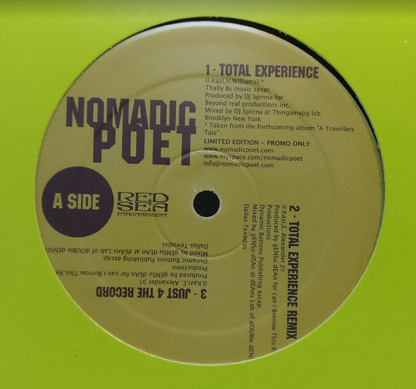 Nomadic : Total Experience (12", Ltd, Promo)