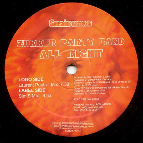 Zukker Party Band : All Right (12")