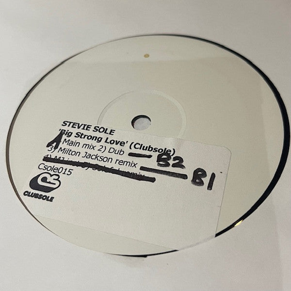 Stevie Sole Featuring Steve Edwards : Big Strong Love (12", W/Lbl)