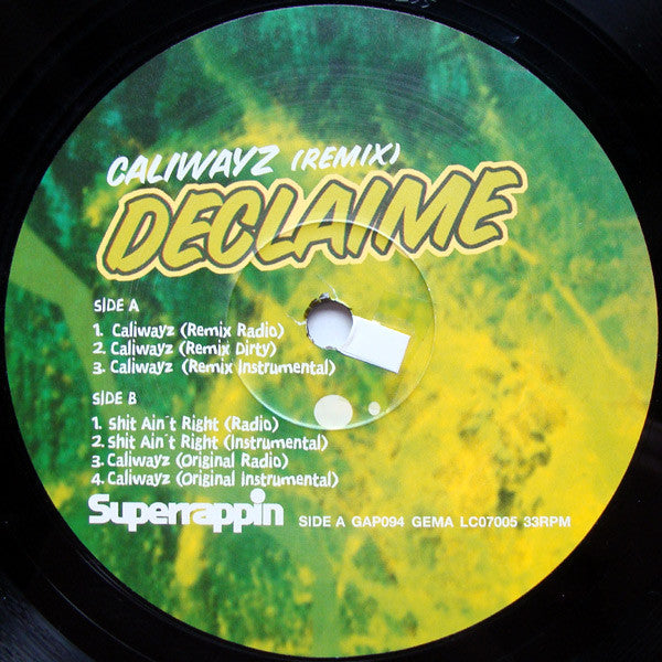 Declaime : Caliwayz (Remix) (12")