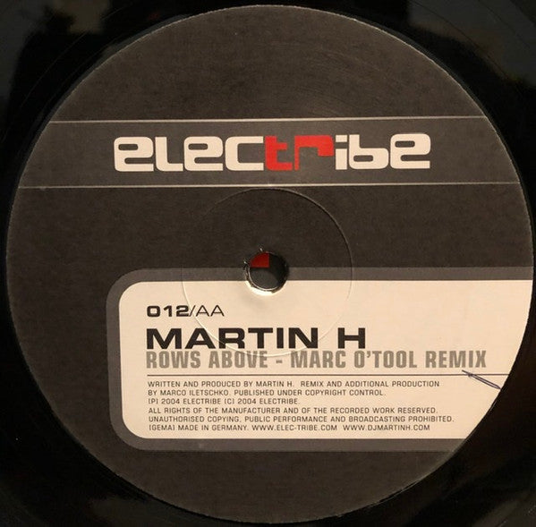 Martin H : Rows Above (12")