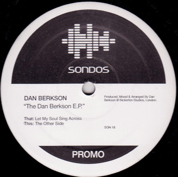 Dan Berkson : The Dan Berkson E.P. (12", EP, Promo)