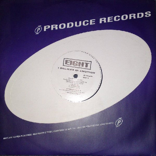 Eight (2) : I Believe In Emotion (12", Ltd, Promo)