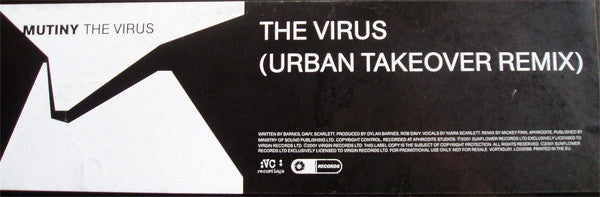 Mutiny : The Virus (Urban Takeover Remix) (12", S/Sided, Promo)