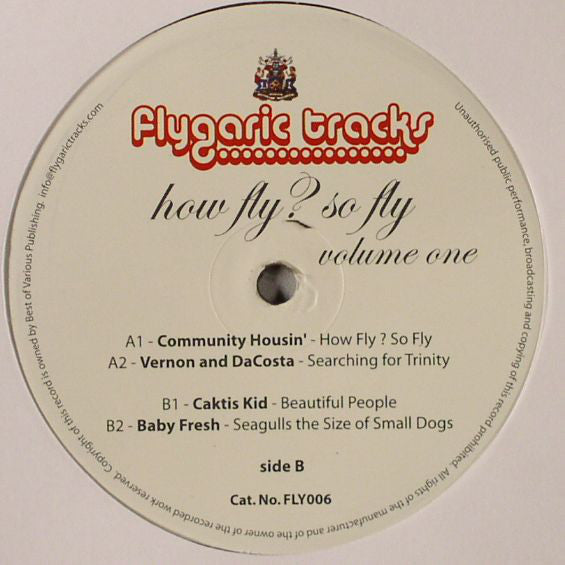 Various : How Fly?  So Fly - Volume 1 (12")