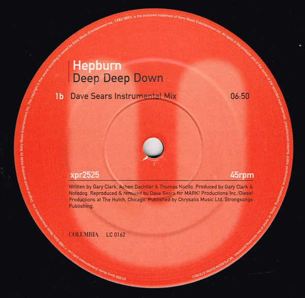 Hepburn : Deep Deep Down (12", Promo)