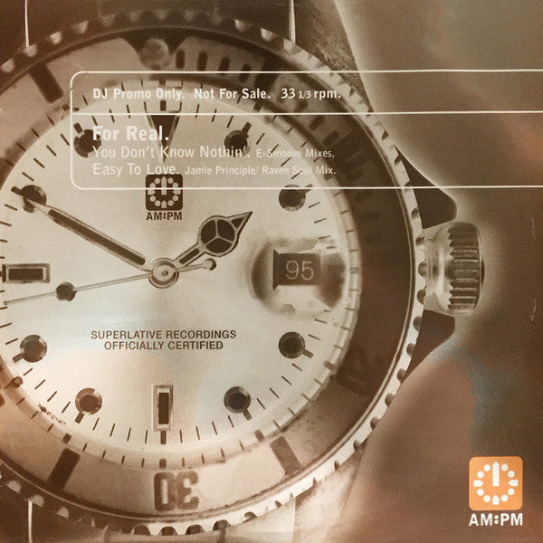 For Real : You Don't Know Nothin' / Easy To Love (12", Promo)