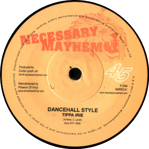 Tippa Irie / Stush : Dancehall Style / Call My Phone (7")