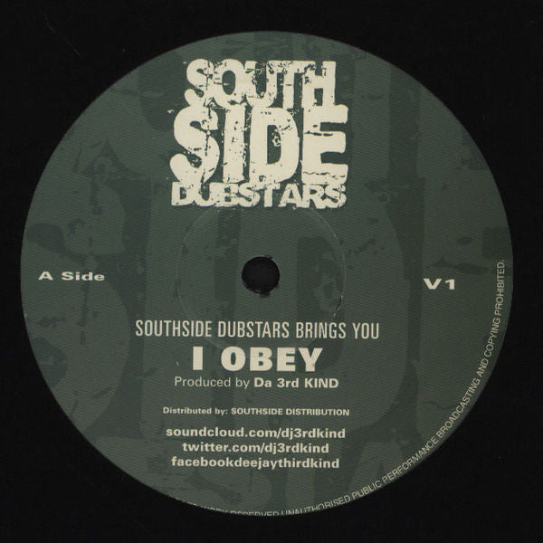 Da 3rd Kind : I Obey / Outcast (12")