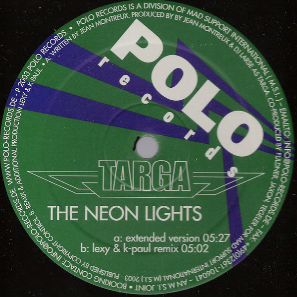 Targa : The Neon Lights (12")