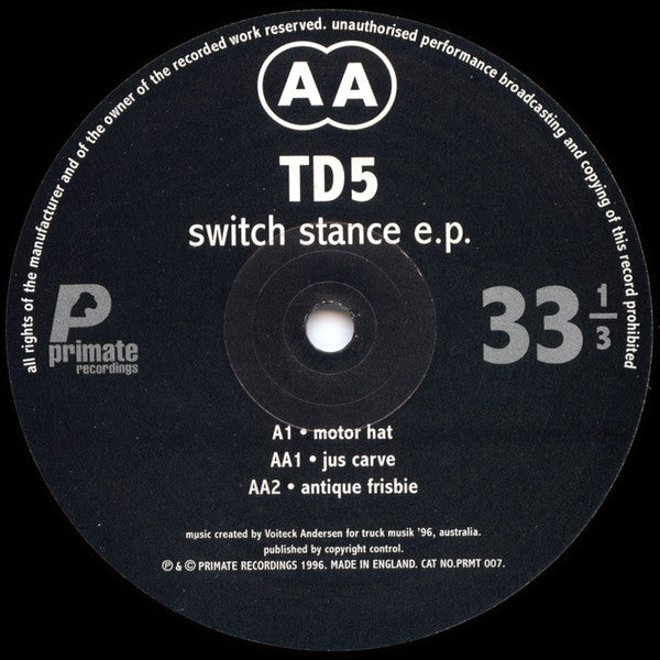 TD5 : Switch Stance E.P. (12", EP)