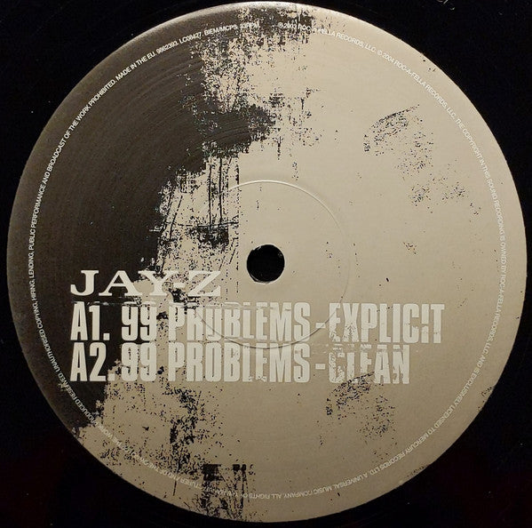 Jay-Z : 99 Problems / Dirt Off Your Shoulder (12")