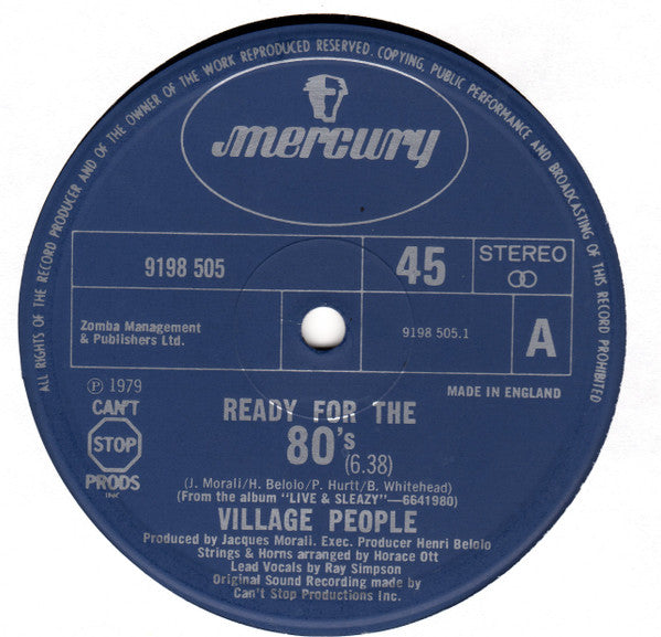 Village People : Ready For The 80's (12")