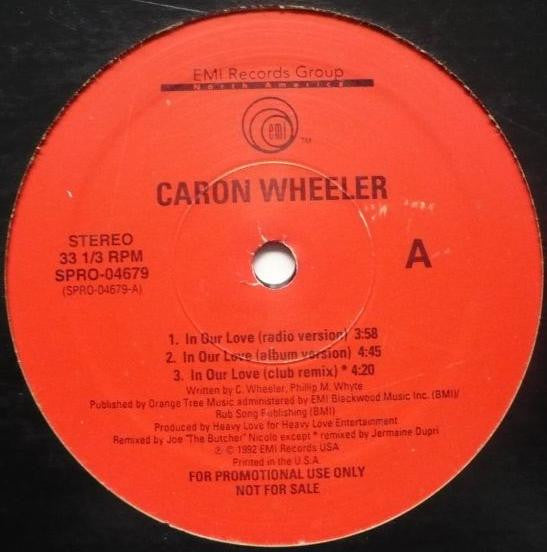 Caron Wheeler : In Our Love (12", Promo)