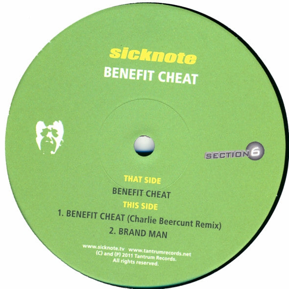 Sicknote (3) : Benefit Cheat (12", Single)
