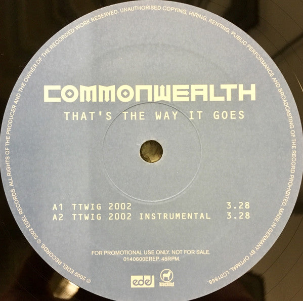 Commonwealth : That's The Way It Goes (12", Single, Promo)