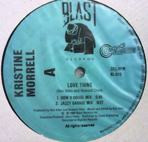 Kristine Morrell : Love Thing (12")