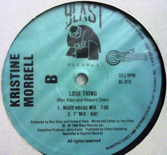 Kristine Morrell : Love Thing (12")