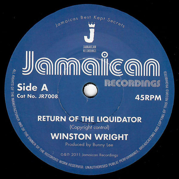 Winston Wright : Return Of The Liquidator (7", RE)