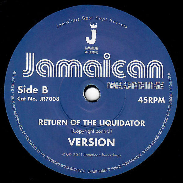Winston Wright : Return Of The Liquidator (7", RE)