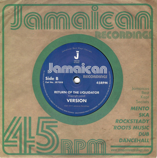 Winston Wright : Return Of The Liquidator (7", RE)