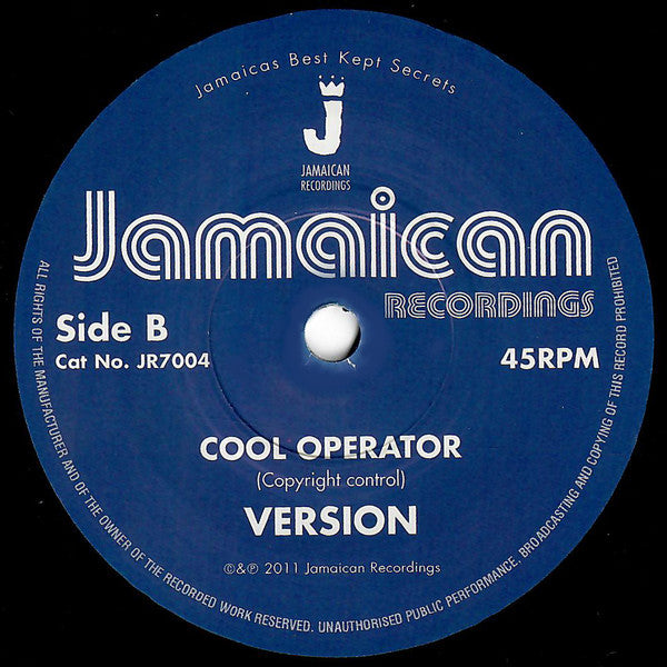 Delroy Wilson : Cool Operator (7")