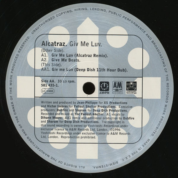 Alcatraz : Giv Me Luv (Alcatraz / Deep Dish Mixes) 2/2 (12", Rec)