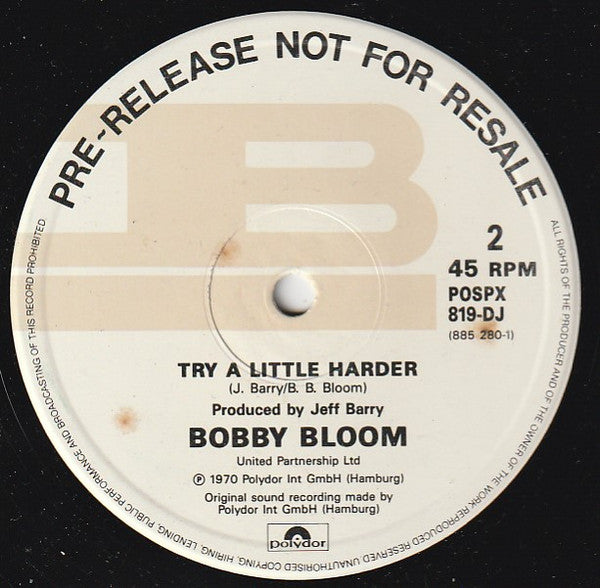 Bobby Bloom : Montego Bay (12", Single, Promo, RE)