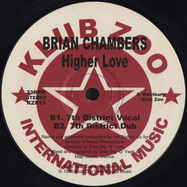 Brian Chambers* : Higher Love (12")