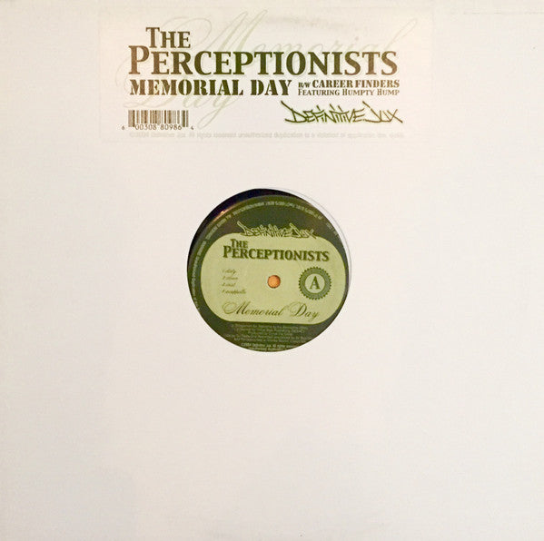 The Perceptionists : Memorial Day (12")