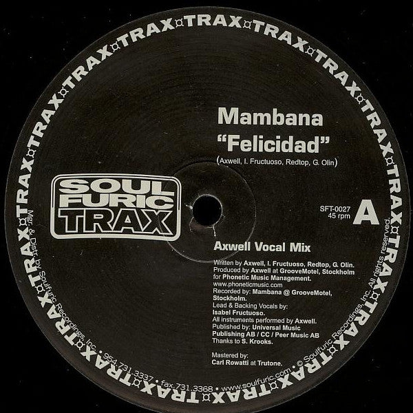 Mambana : Felicidad (12")