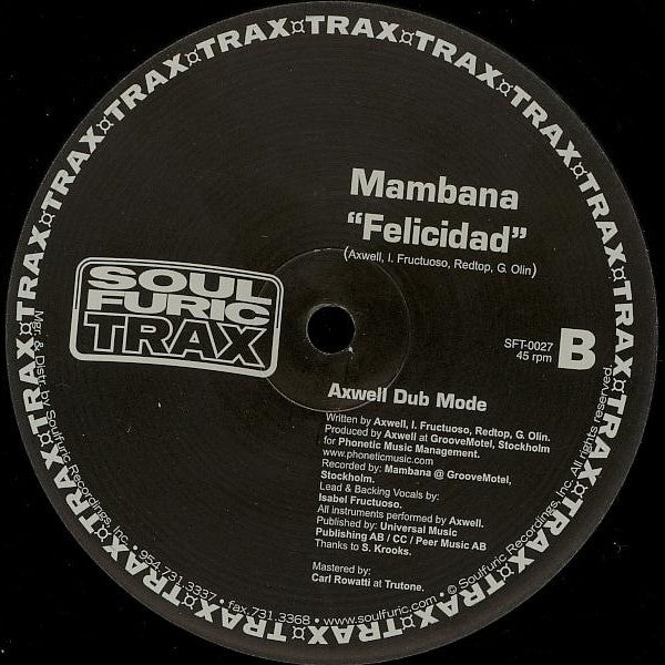 Mambana : Felicidad (12")
