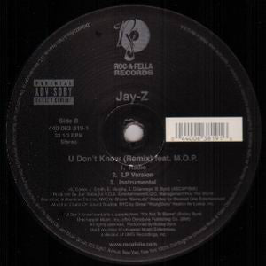 Jay-Z : Hovi Baby / U Don't Know (Remix) (12")