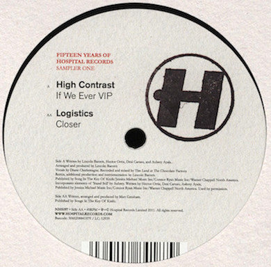 High Contrast / Logistics : Fifteen Years Of Hospital Records: Sampler One (12")