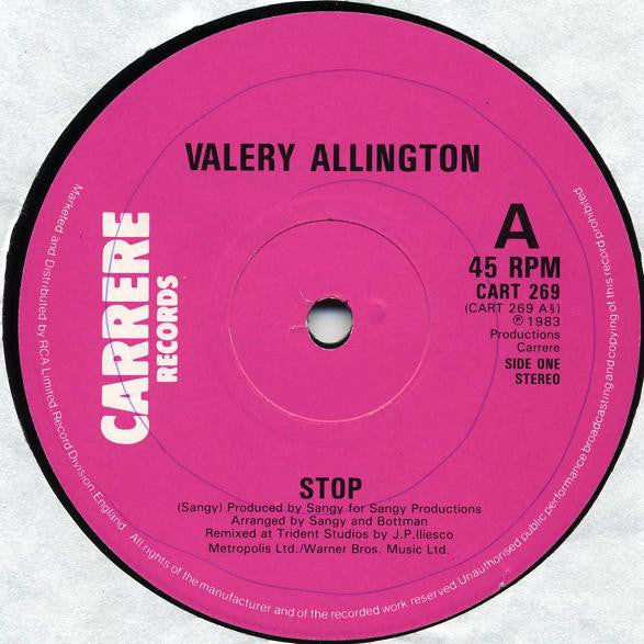 Valery Allington : Stop (12")